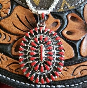 Coral Cluster Necklace